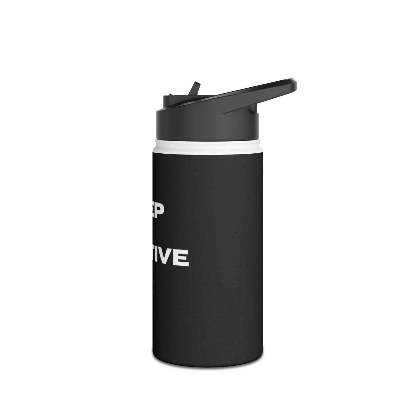 Bottle, Stainless Steel, Standard Lid/BLK/Keep It Positive