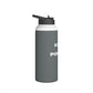 Bottle, Stainless Steel, Standard Lid/DRK GRAY/Keep It Positive