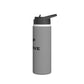 Bottle, Stainless Steel, Standard Lid/GRAY/Keep It Positive