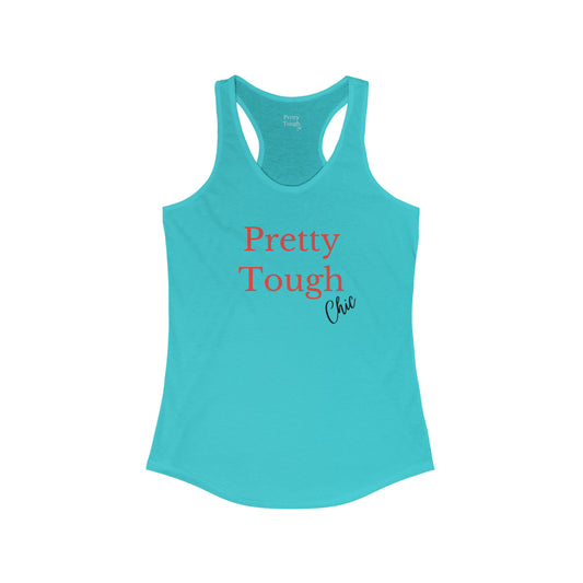 Women, Racerback Tank/Pretty Tough Chic