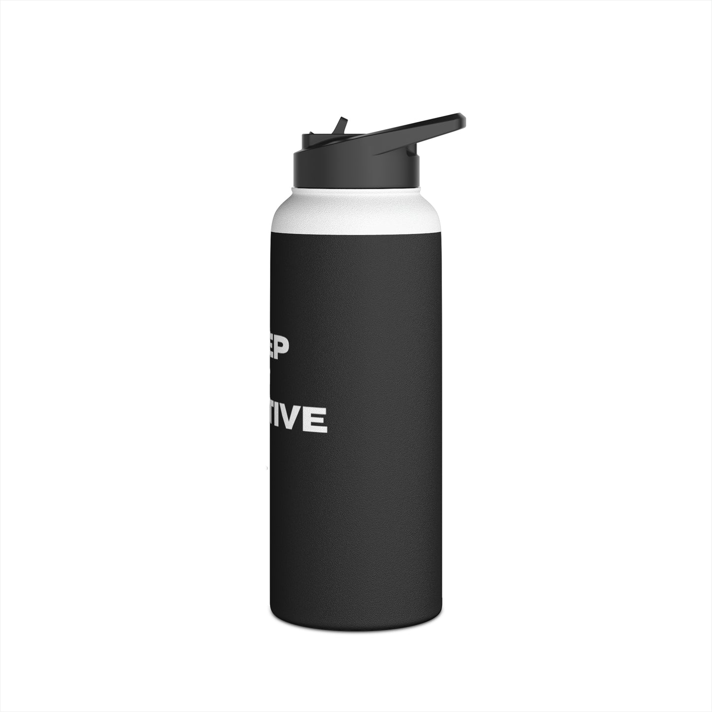 Bottle, Stainless Steel, Standard Lid/BLK/Keep It Positive