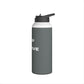 Bottle, Stainless Steel, Standard Lid/DRK GRAY/Keep It Positive