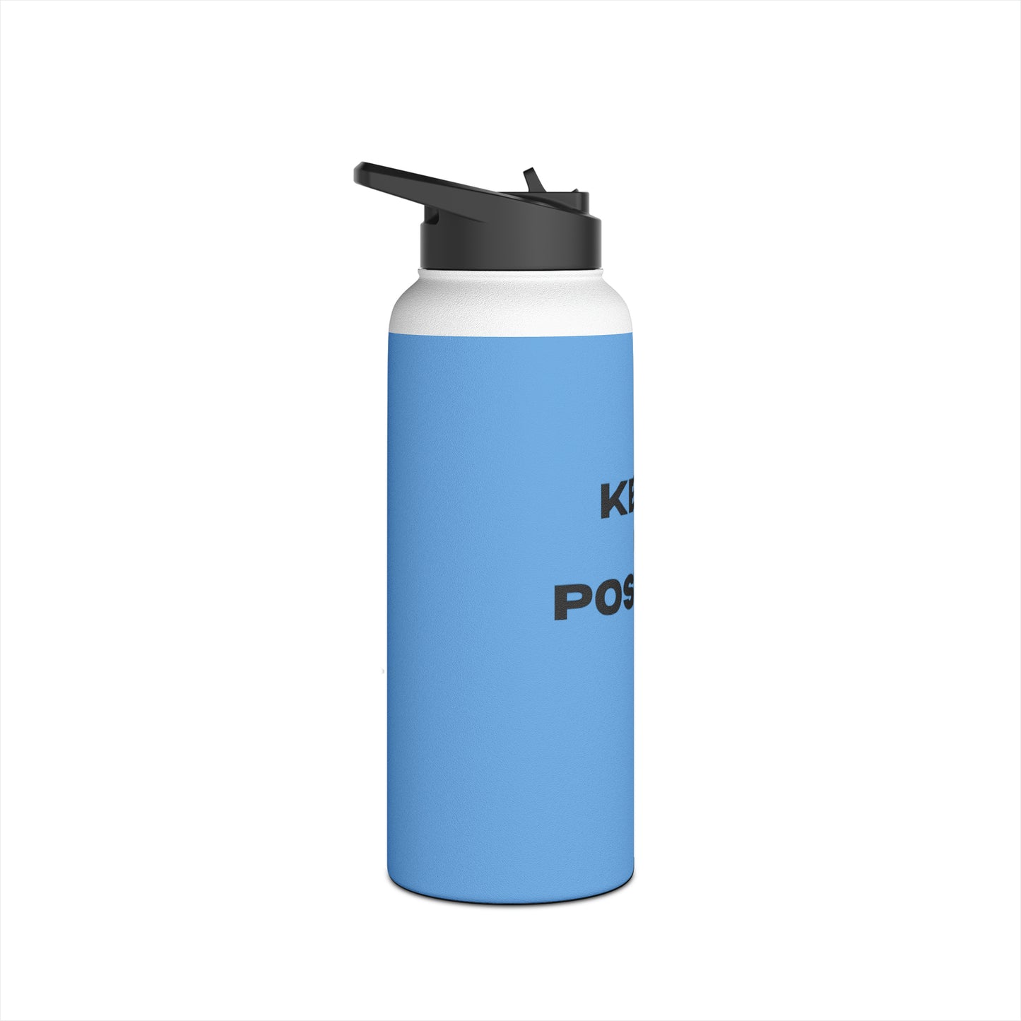 Bottle, Stainless Steel, Standard Lid/LIGHT BLUE/Keep it Positive