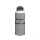 Bottle, Stainless Steel, Standard Lid/GRAY/Keep It Positive