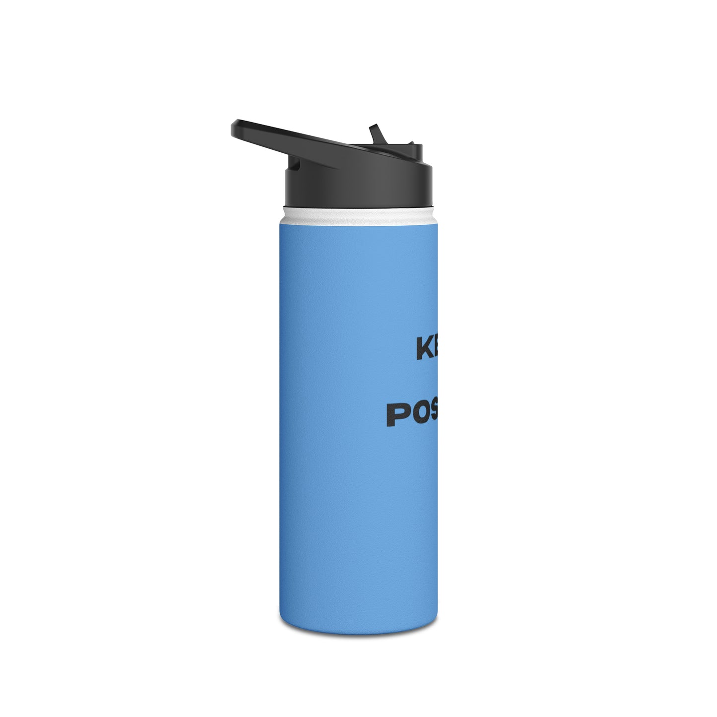 Bottle, Stainless Steel, Standard Lid/LIGHT BLUE/Keep it Positive