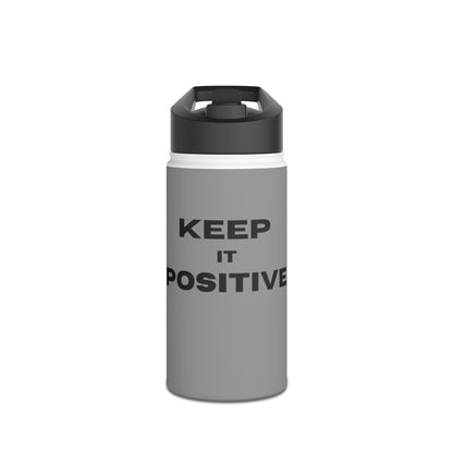 Bottle, Stainless Steel, Standard Lid/GRAY/Keep It Positive