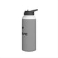 Bottle, Stainless Steel, Standard Lid/GRAY/Keep It Positive