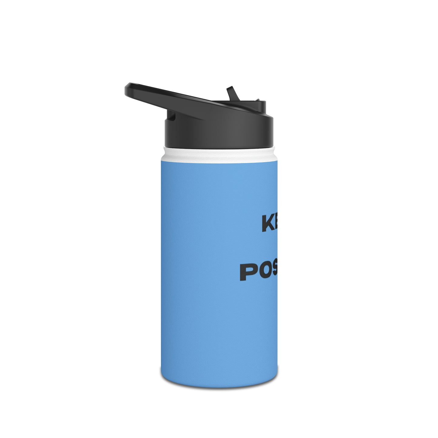 Bottle, Stainless Steel, Standard Lid/LIGHT BLUE/Keep it Positive